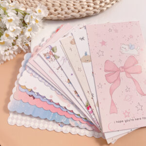 10×18cm Straight & Wavy Edge Pre‑Punched Back Cards, DIY Accessory Packaging Display Cards for Small Chain Charms